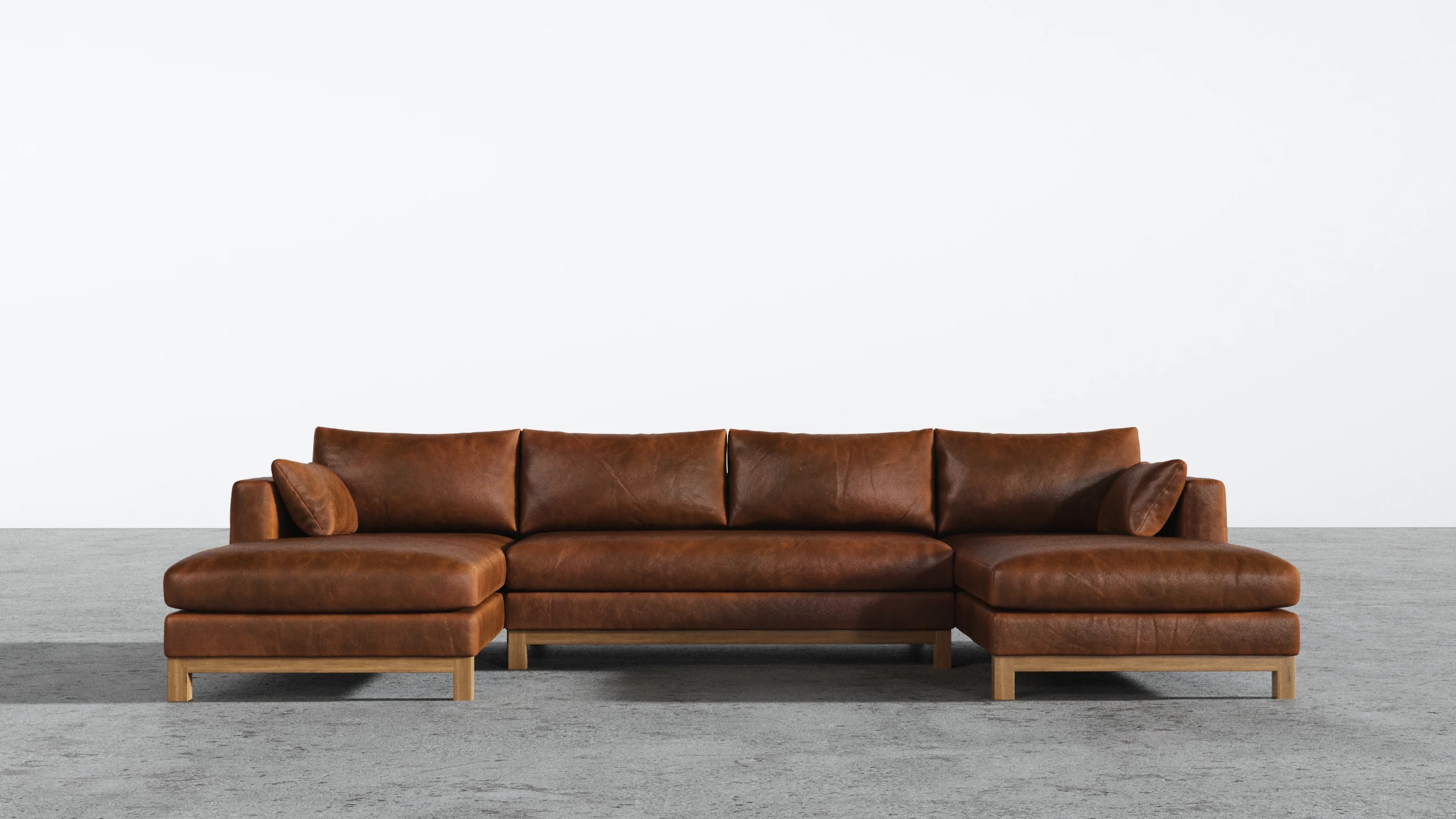 Oak Studio Double Chaise Sectional - Image 25