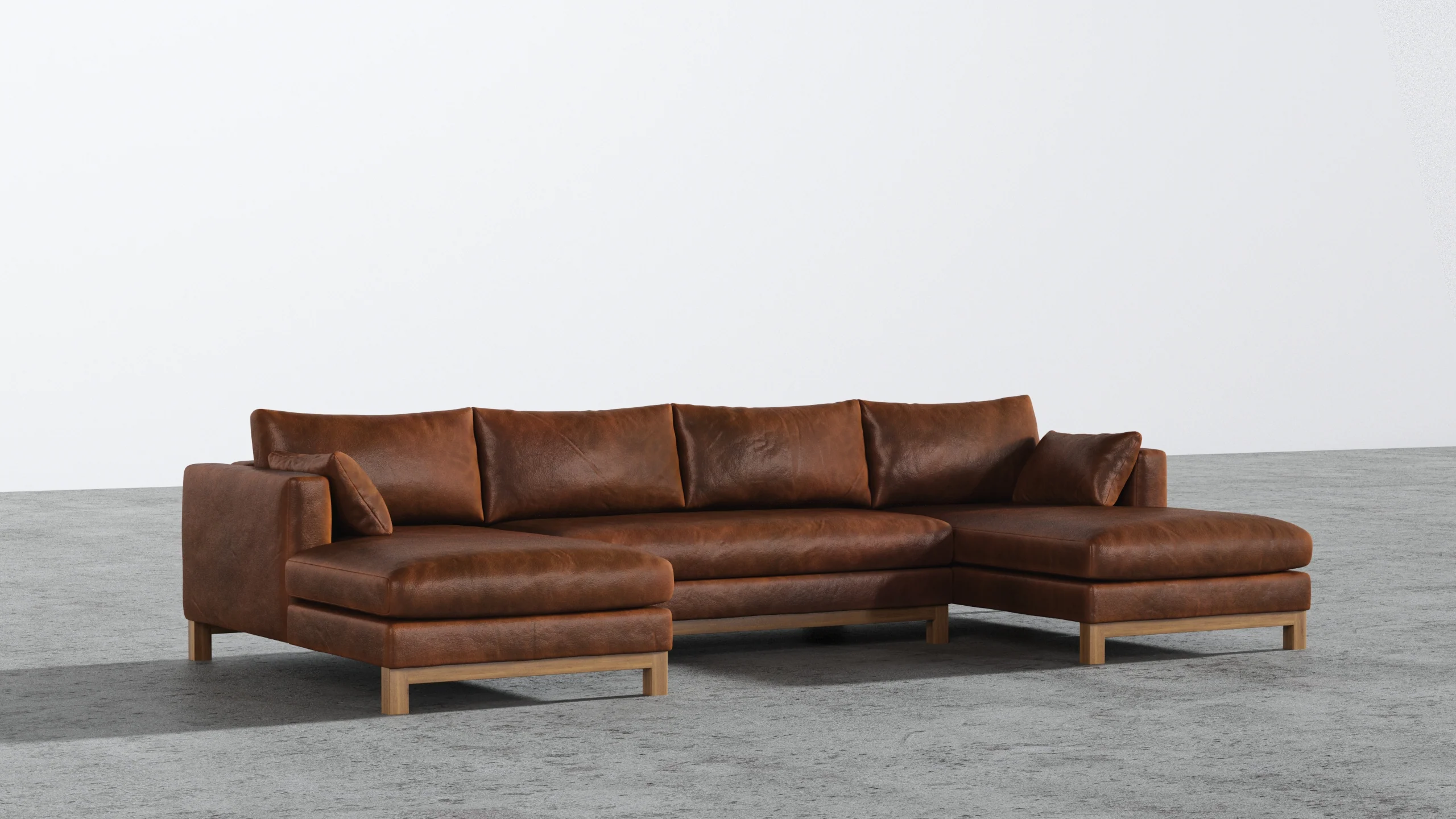 Oak Studio Double Chaise Sectional - Image 26