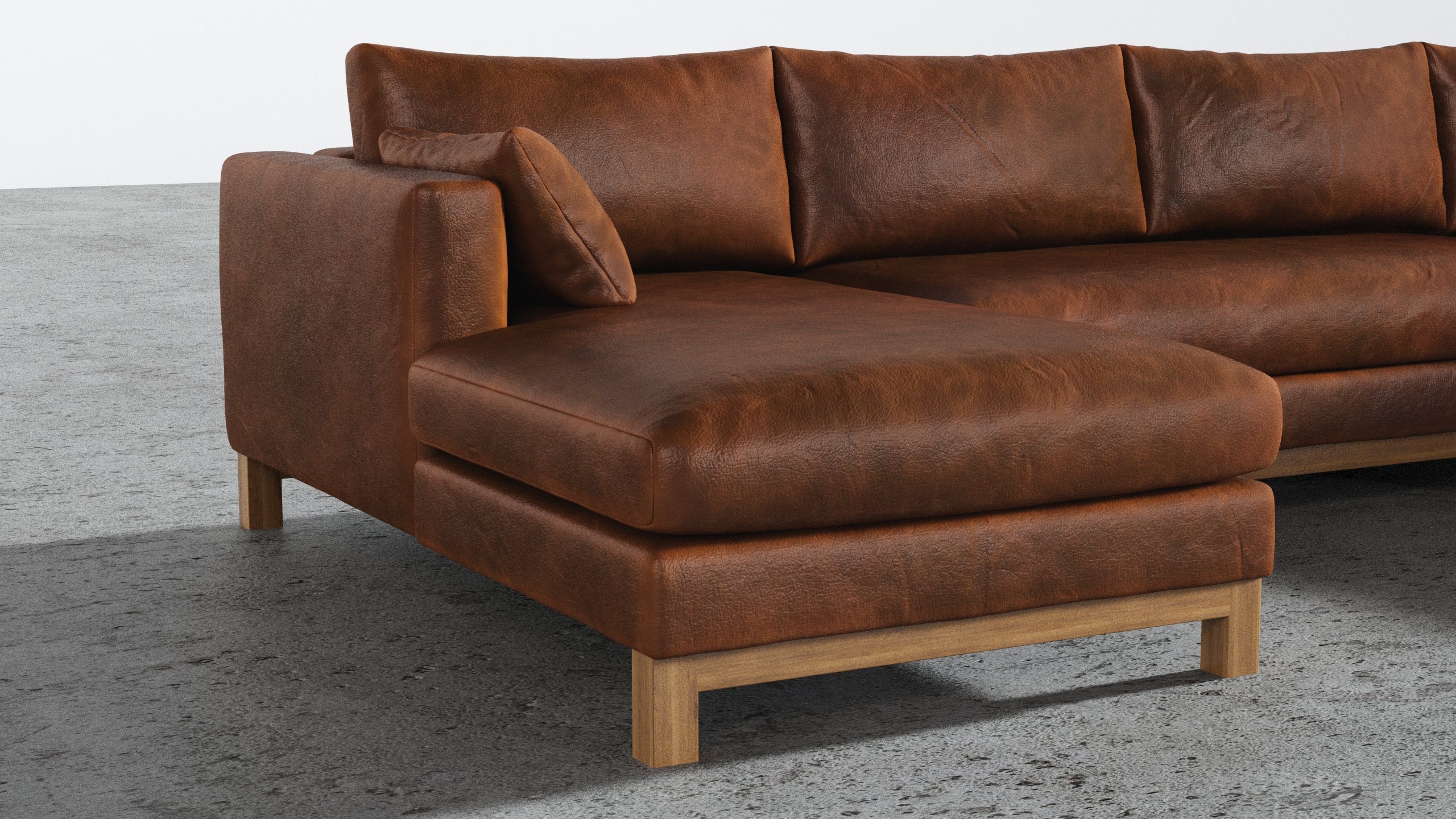 Oak Studio Double Chaise Sectional - Image 28