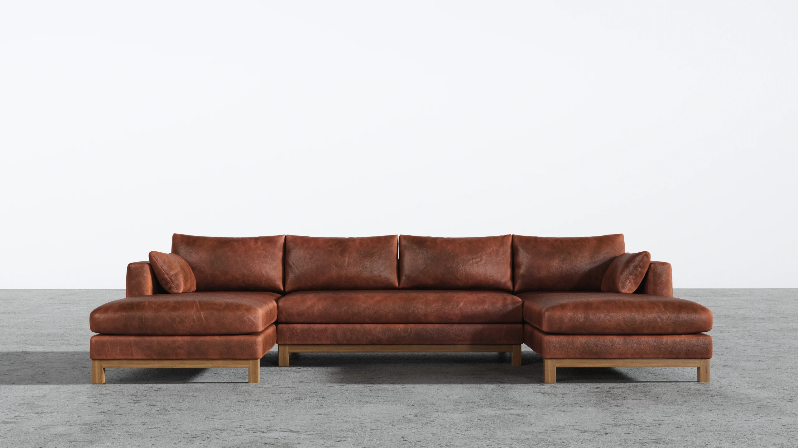 Oak Studio Double Chaise Sectional - Image 31