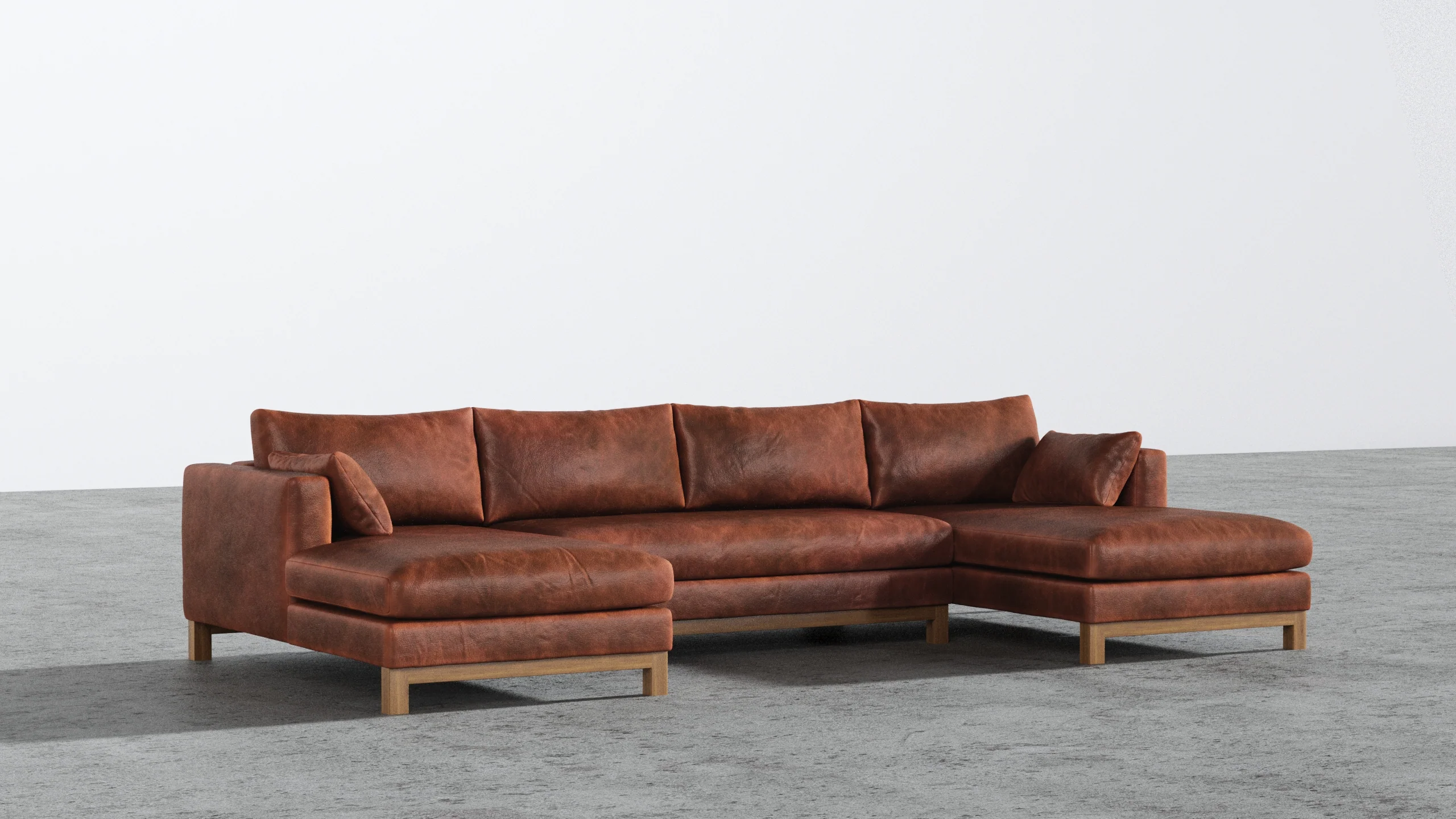 Oak Studio Double Chaise Sectional - Image 32