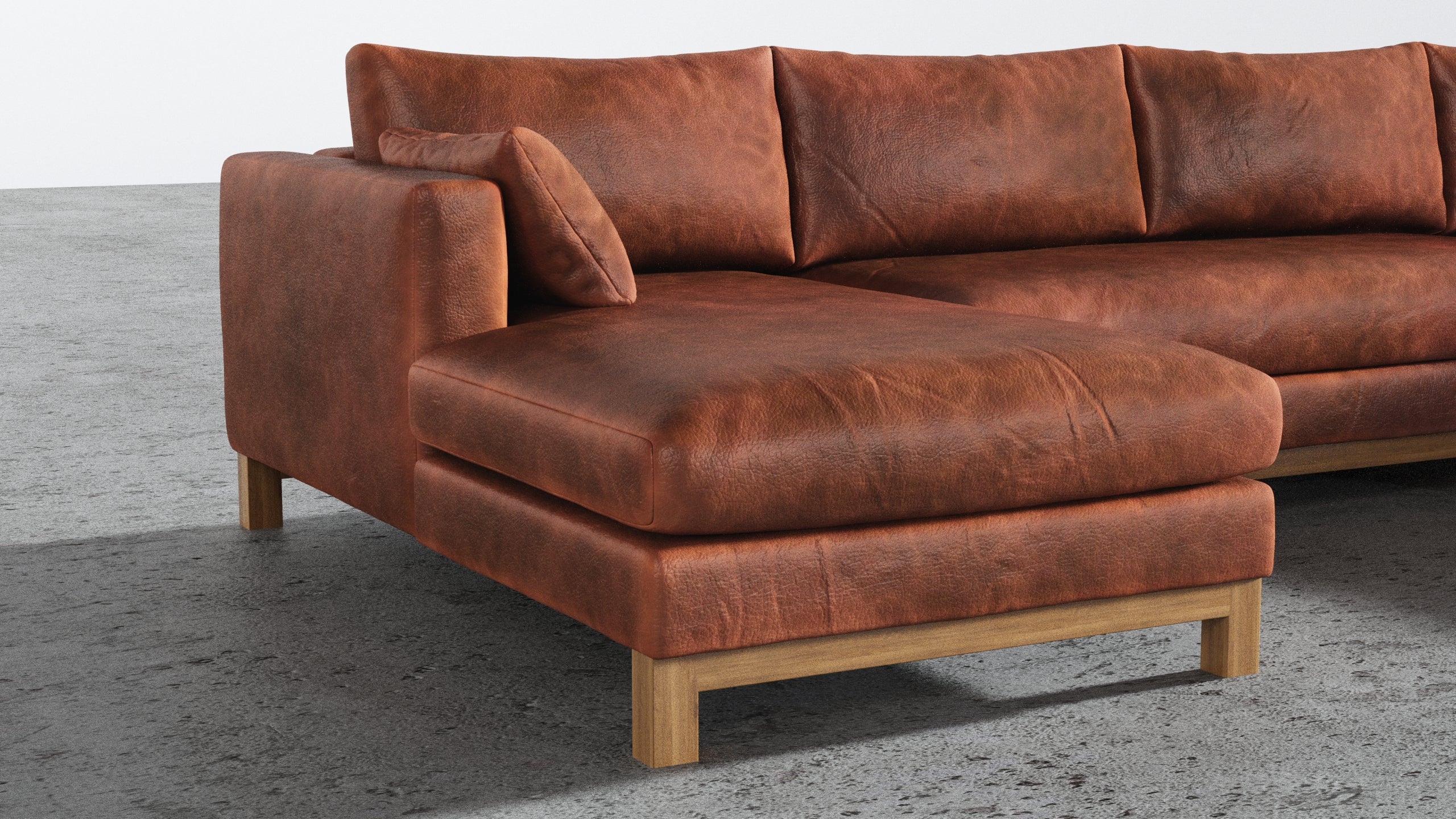 Oak Studio Double Chaise Sectional - Image 34