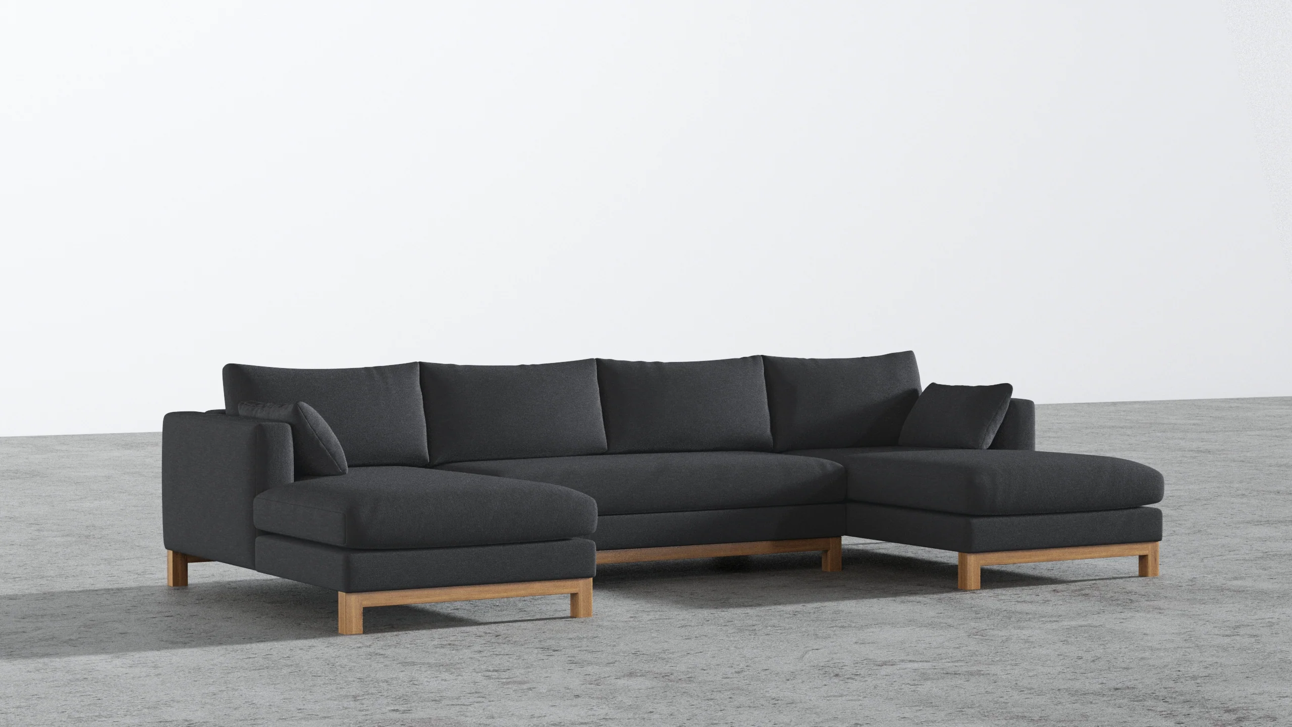 Oak Studio Double Chaise Sectional - Image 14