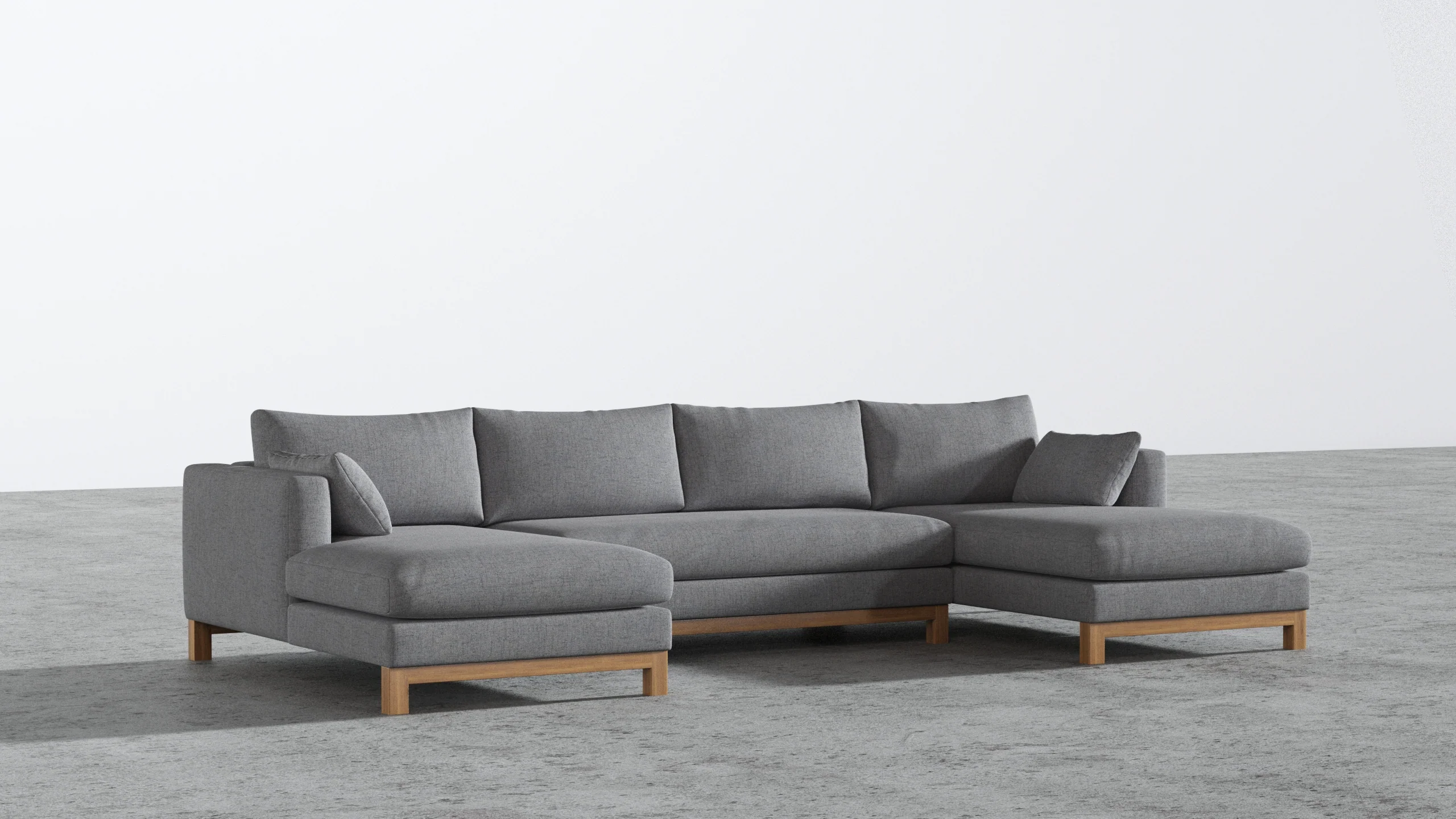 Oak Studio Double Chaise Sectional - Image 26