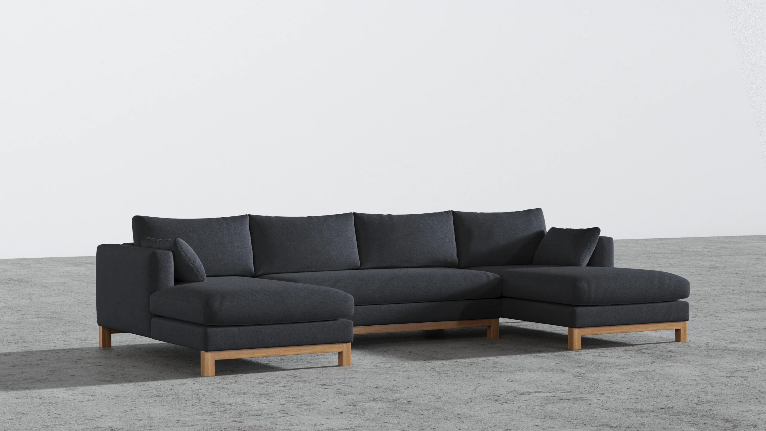 Oak Studio Double Chaise Sectional - Image 32