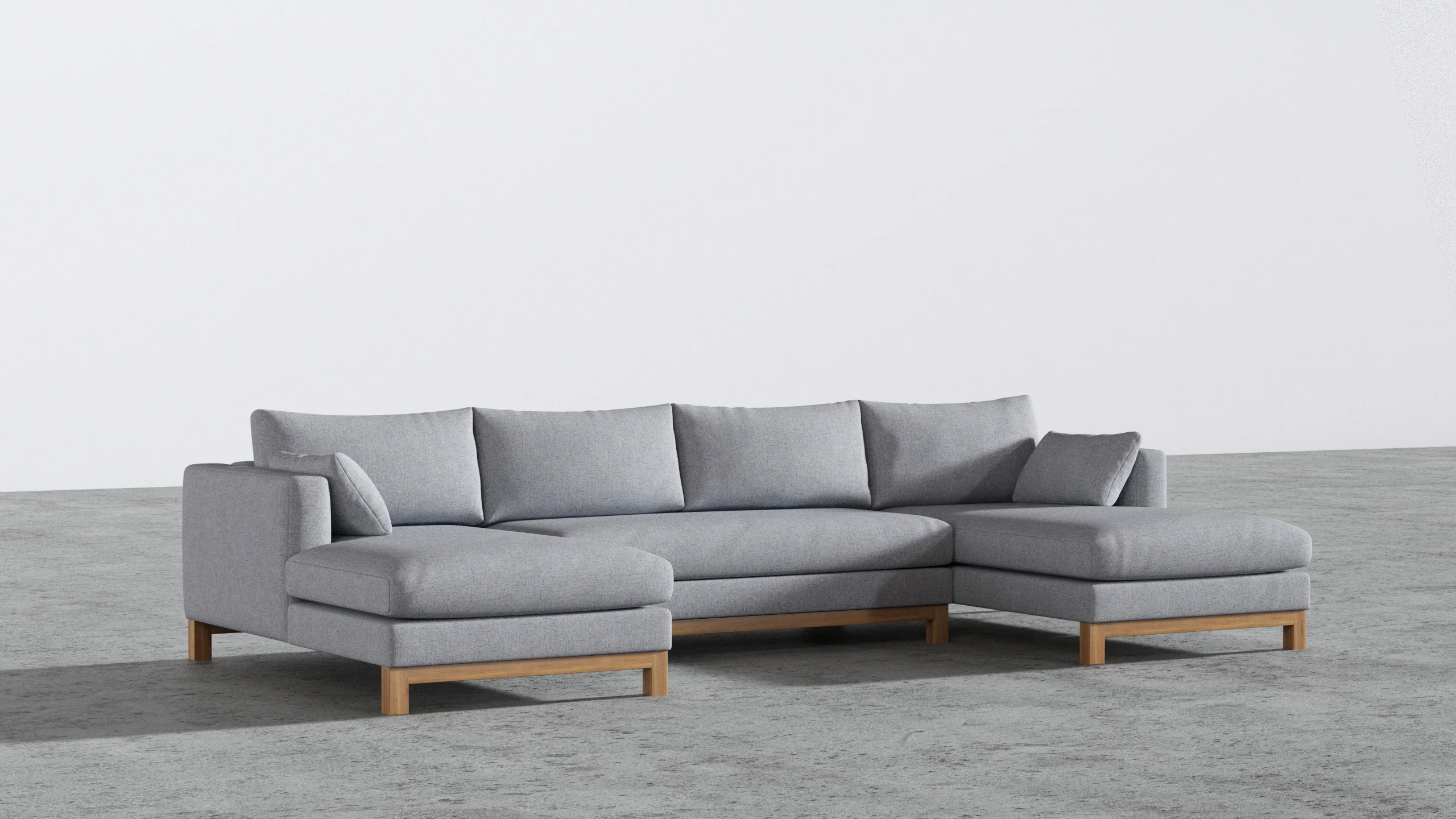 Oak Studio Double Chaise Sectional - Image 38