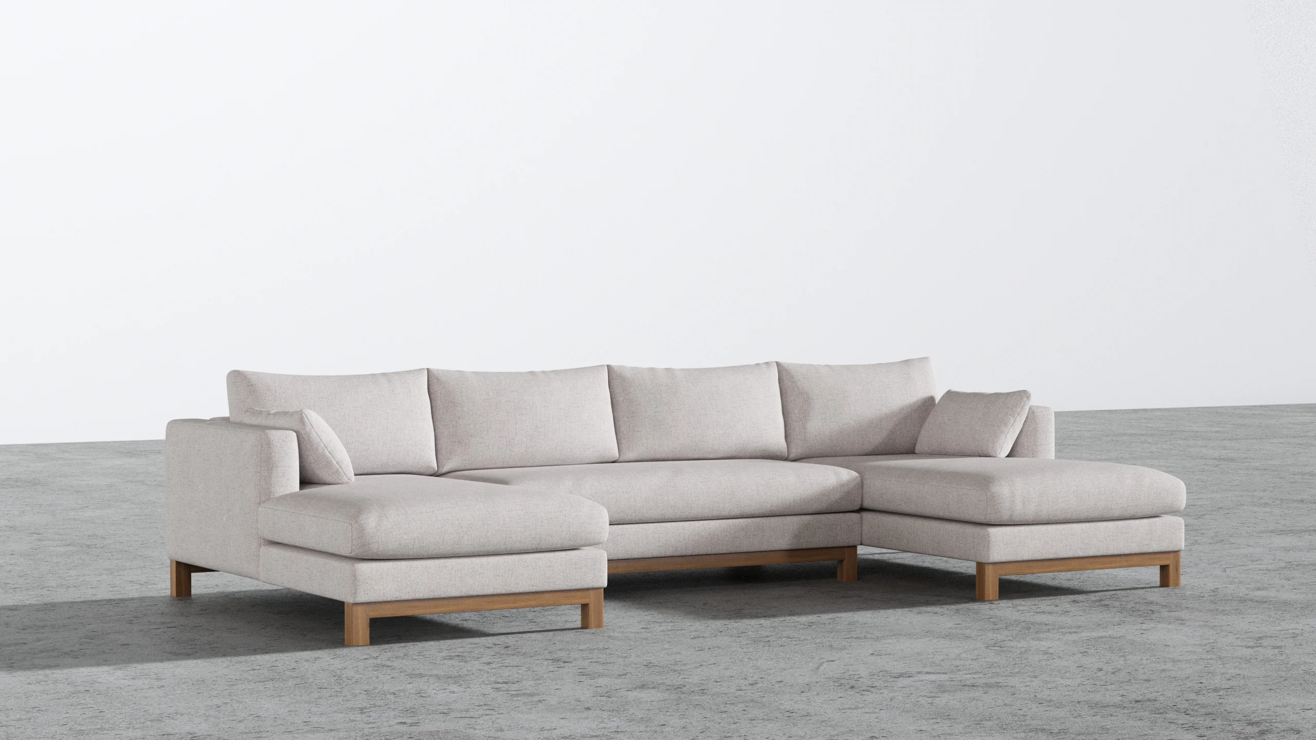 Oak Studio Double Chaise Sectional - Image 50