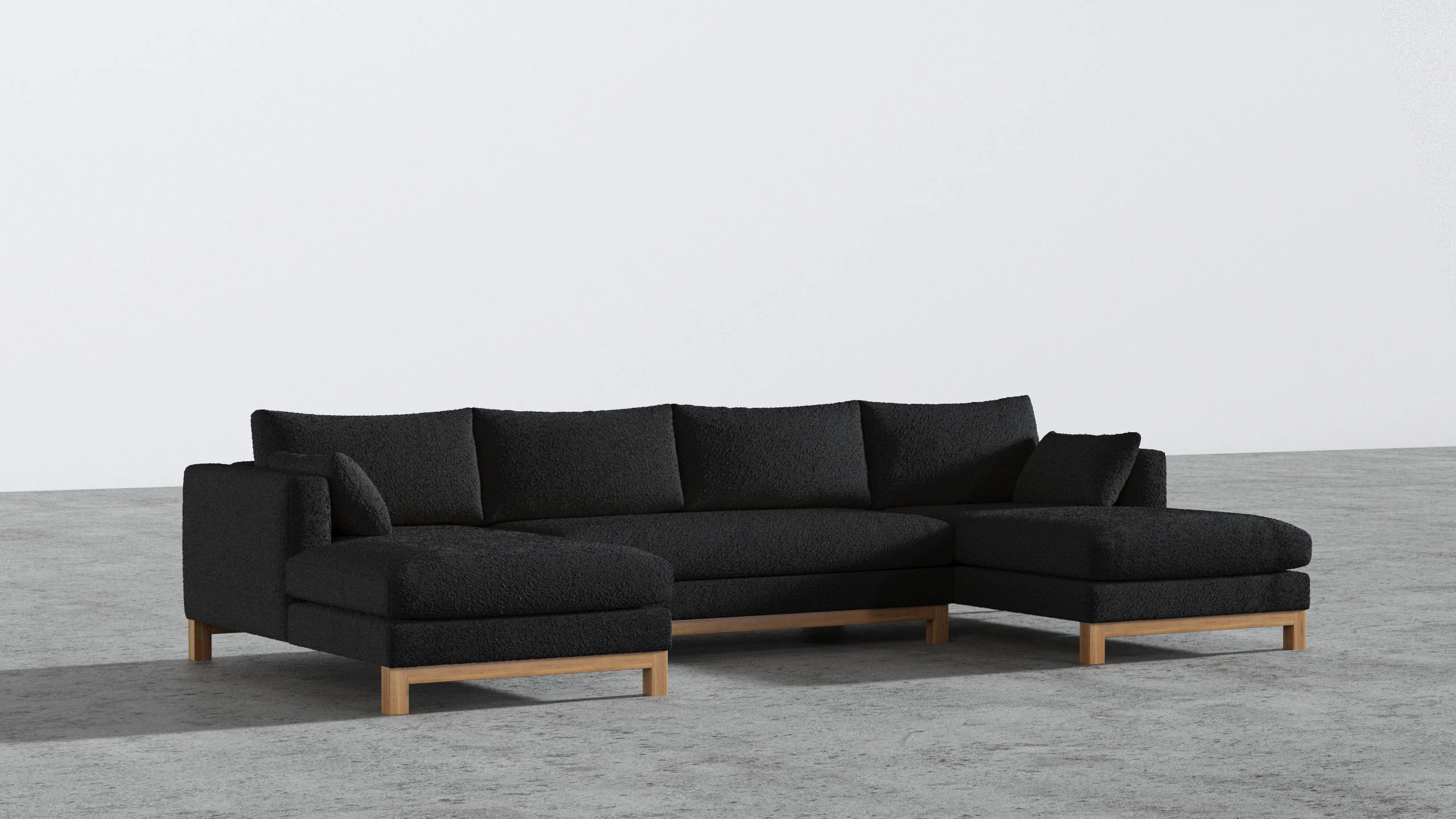 Oak Studio Double Chaise Sectional - Image 55