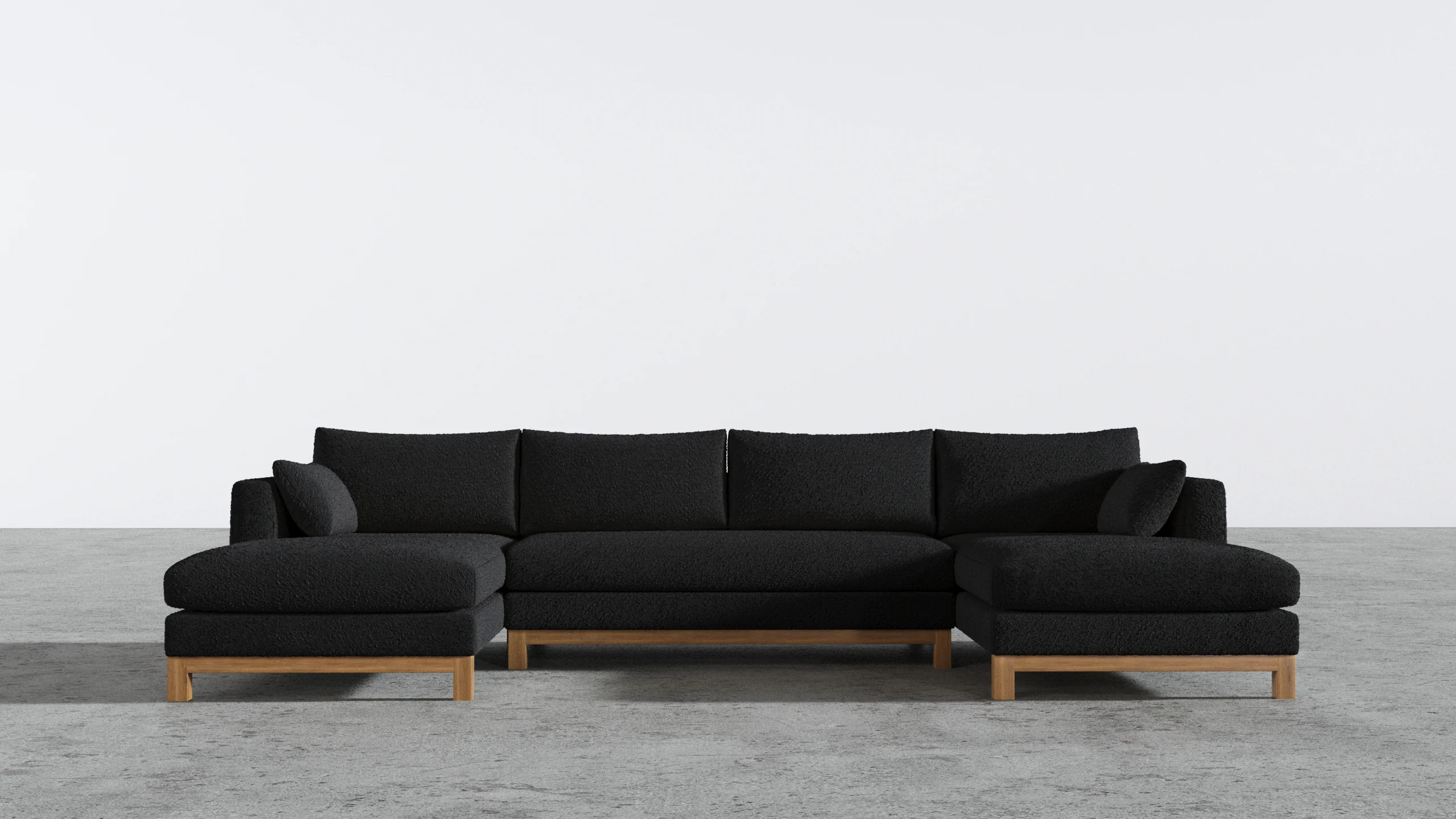 Oak Studio Double Chaise Sectional - Image 58