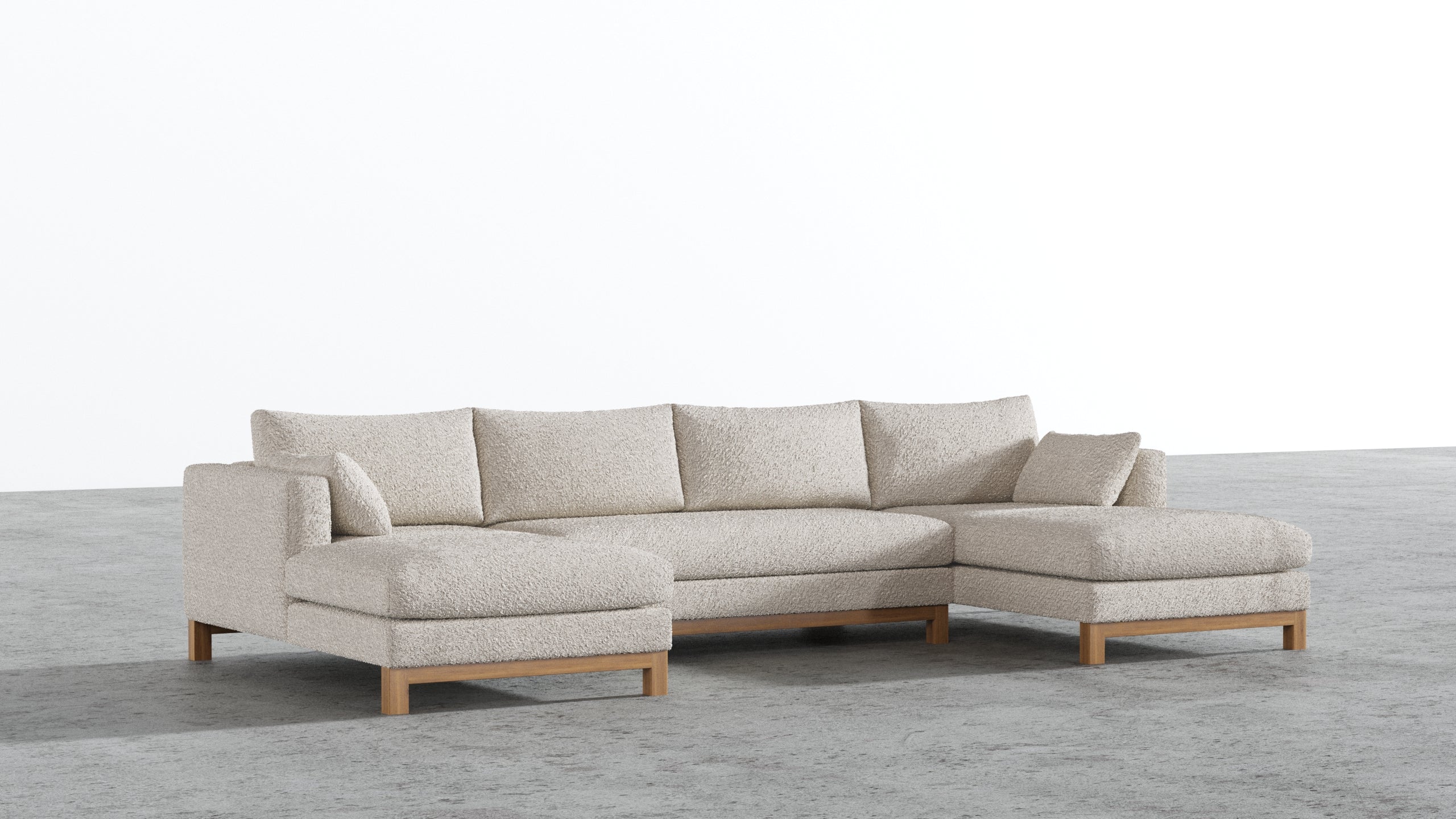 Oak Studio Double Chaise Sectional - Image 61