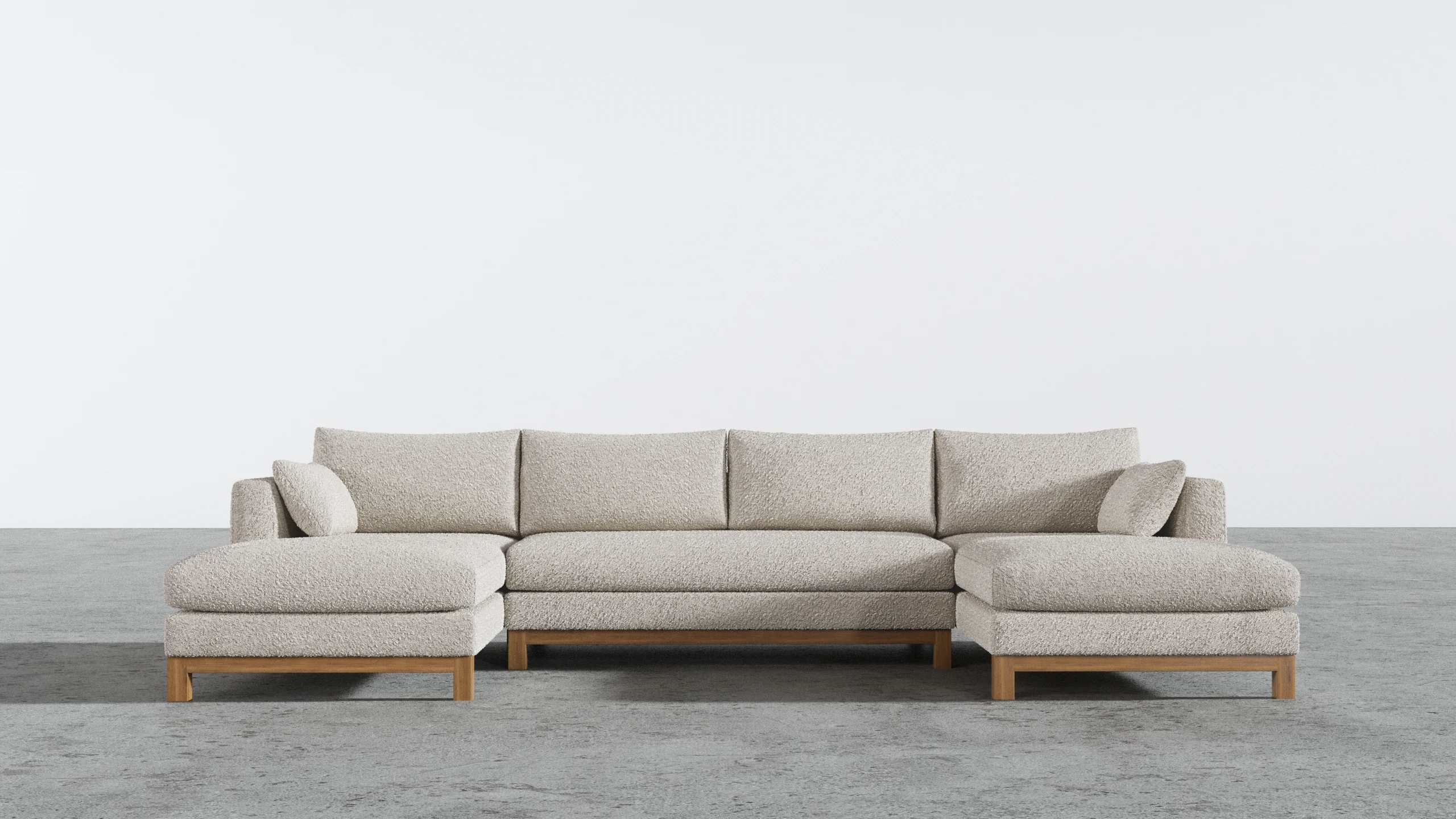 Oak Studio Double Chaise Sectional - Image 62