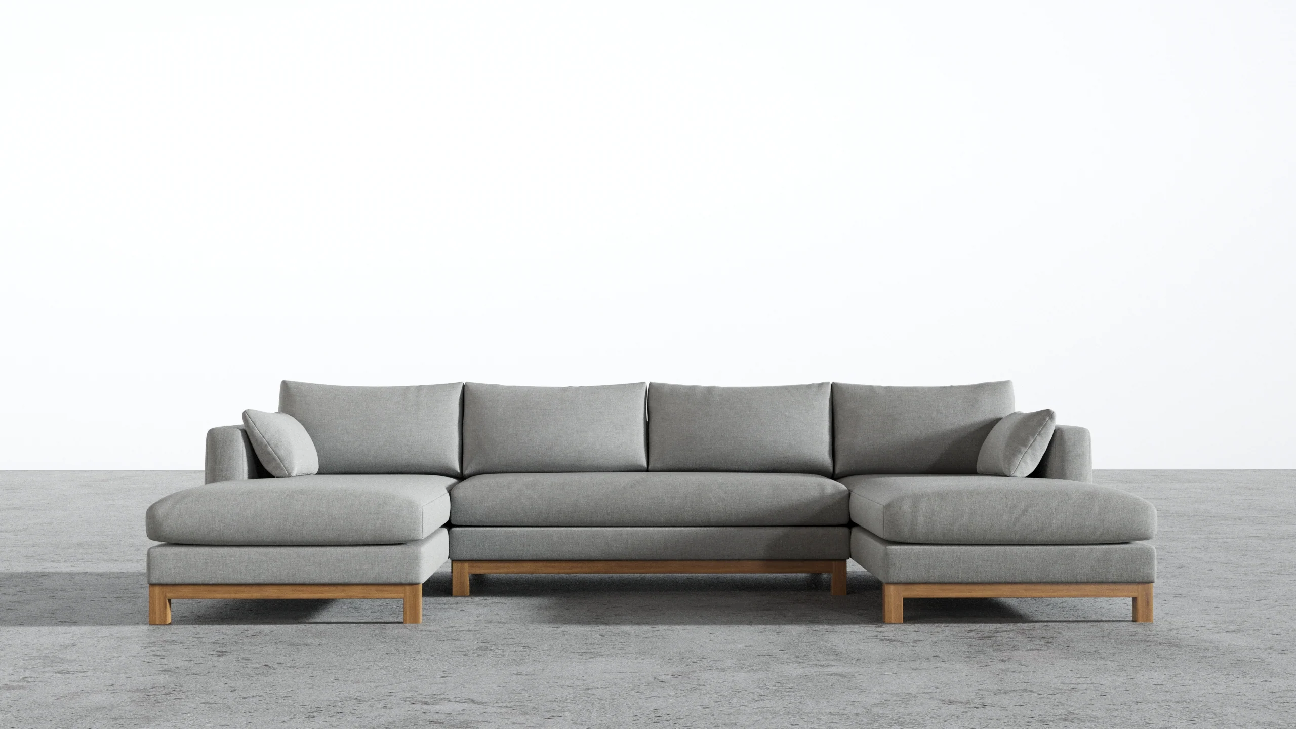 Oak Studio Double Chaise Sectional - Image 70