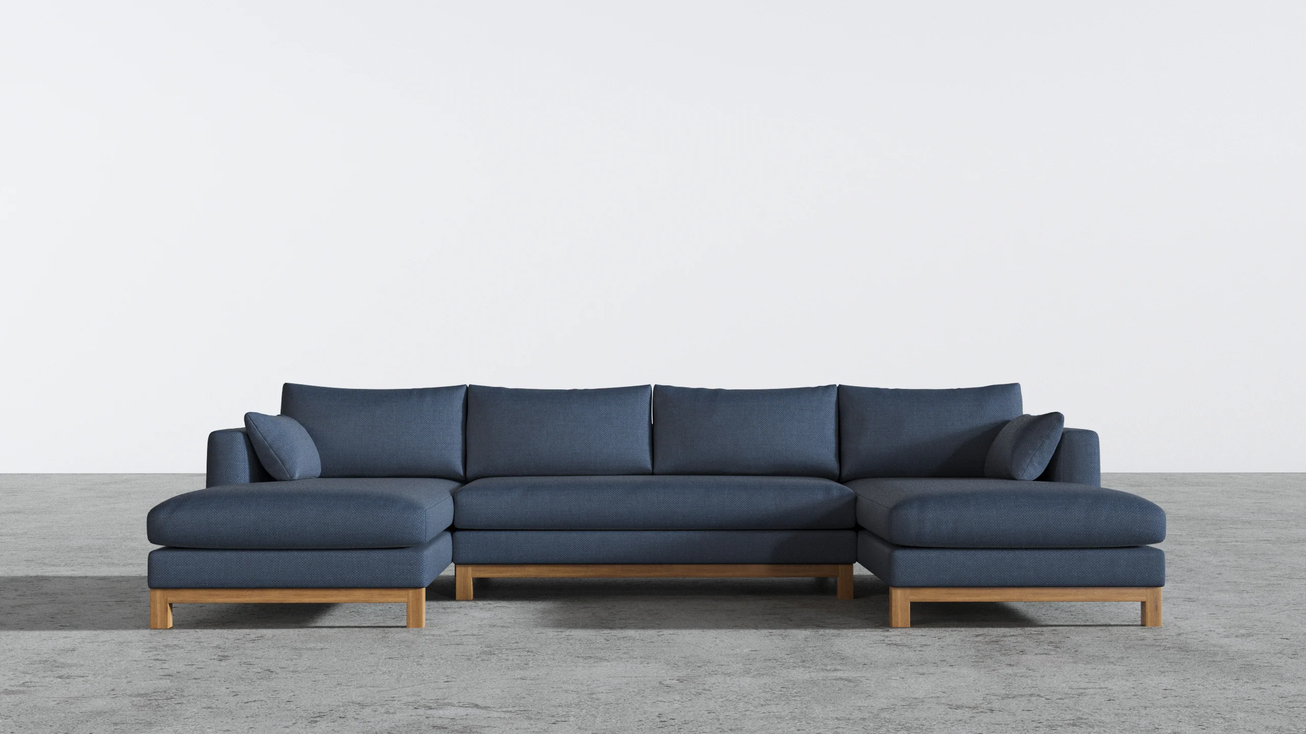 Oak Studio Double Chaise Sectional - Image 73