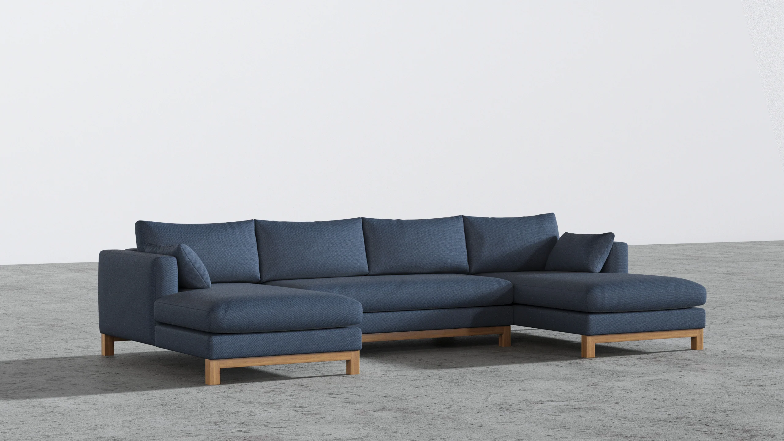 Oak Studio Double Chaise Sectional - Image 74