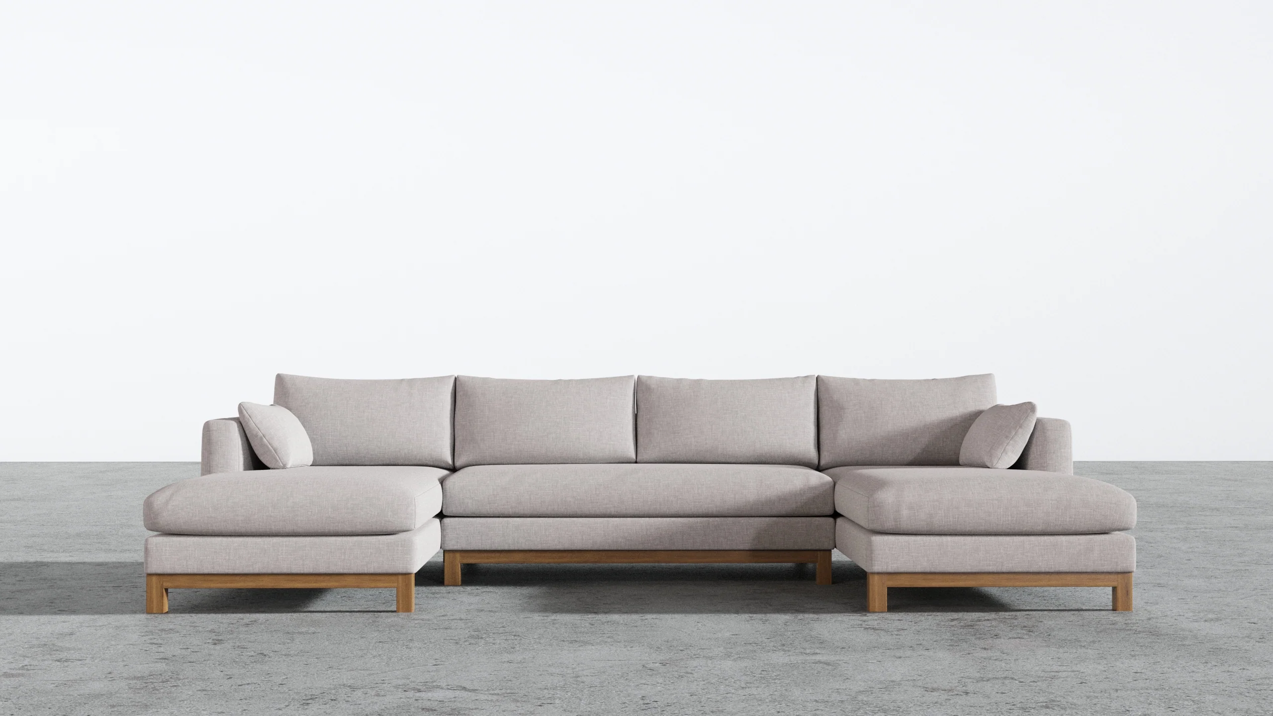 Oak Studio Double Chaise Sectional - Image 79