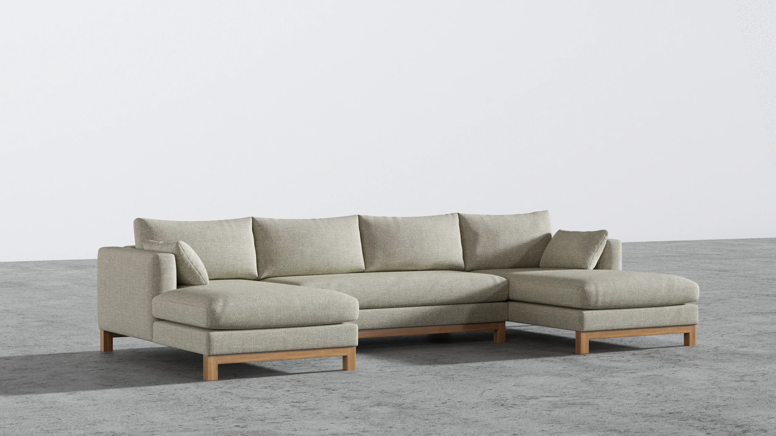 Oak Studio Double Chaise Sectional - Image 8