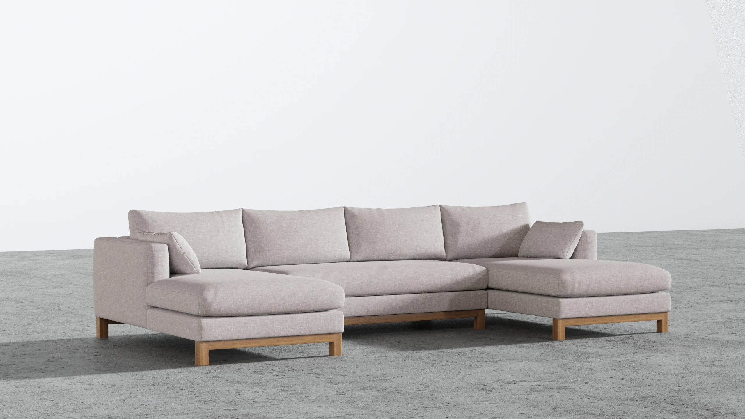 Oak Studio Double Chaise Sectional - Image 80