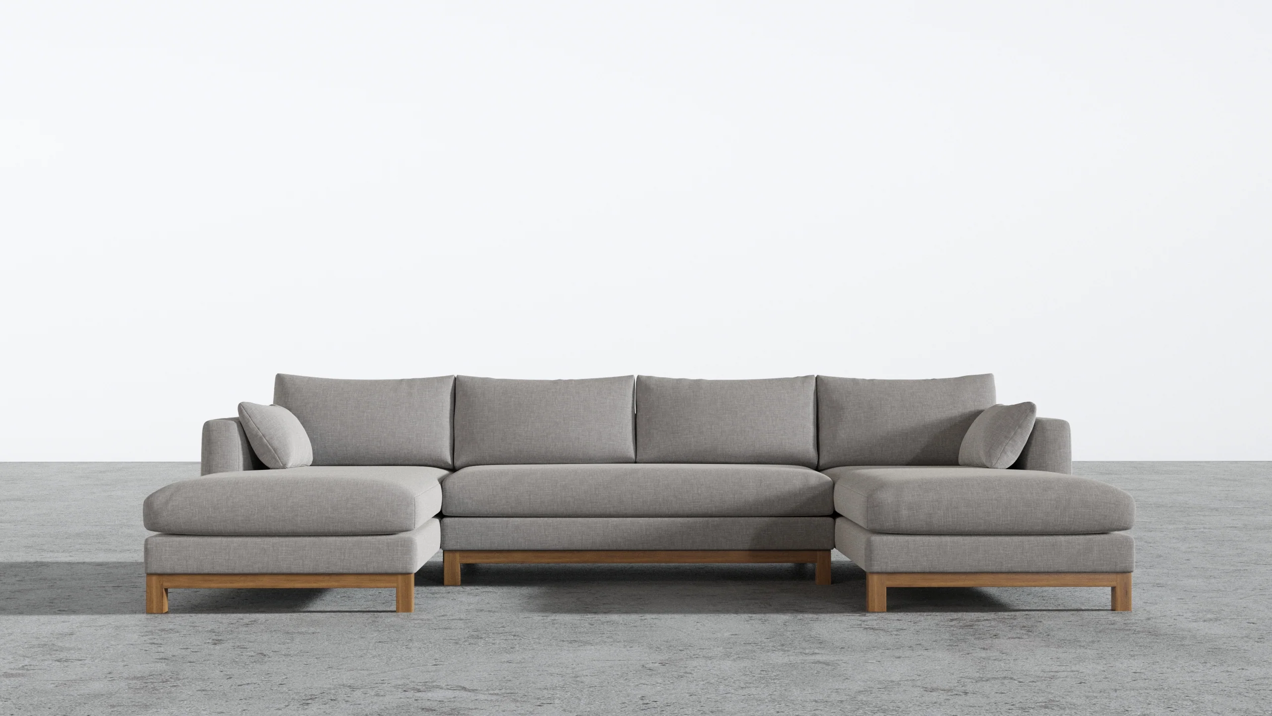 Oak Studio Double Chaise Sectional - Image 85