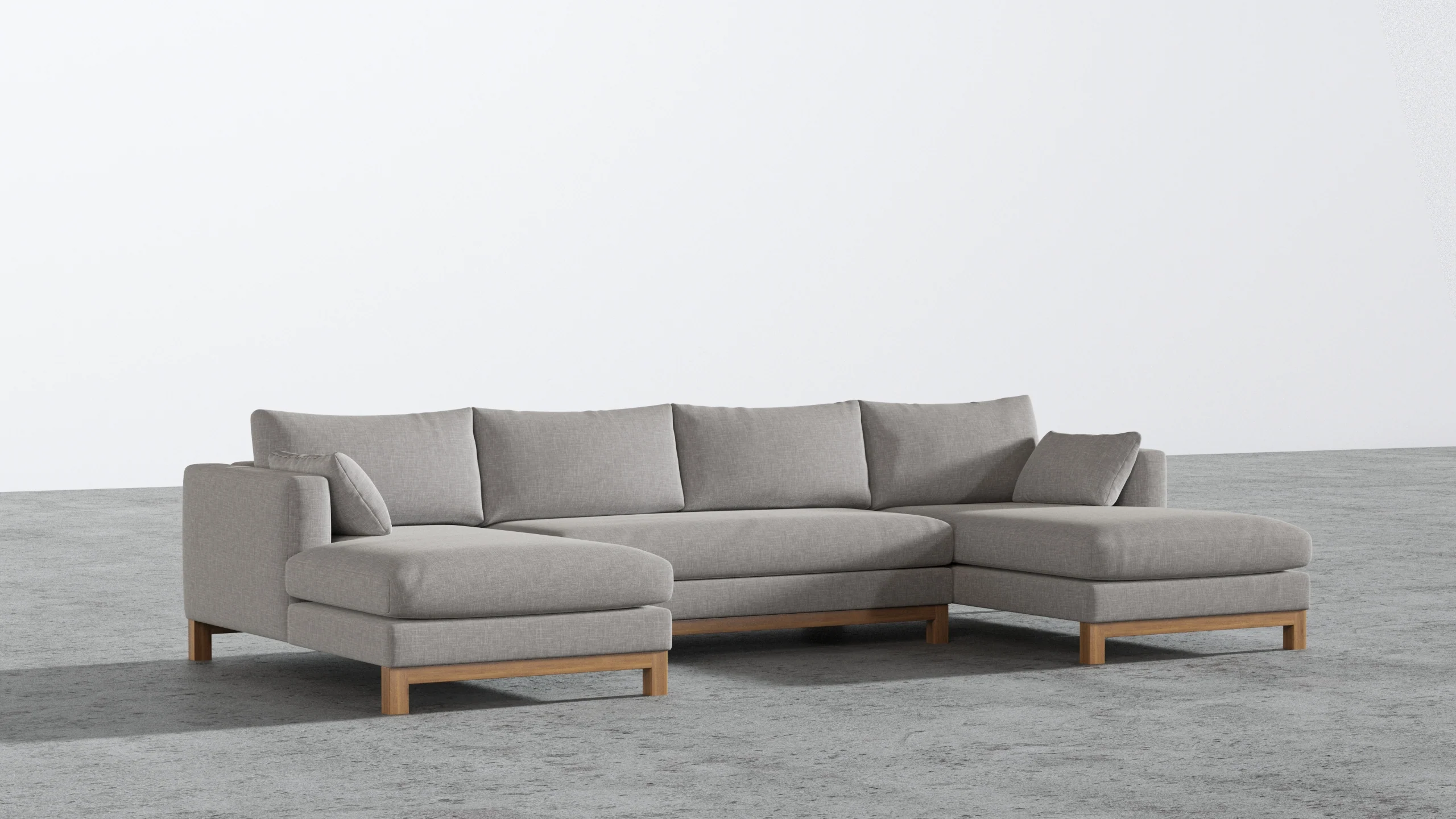 Oak Studio Double Chaise Sectional - Image 86