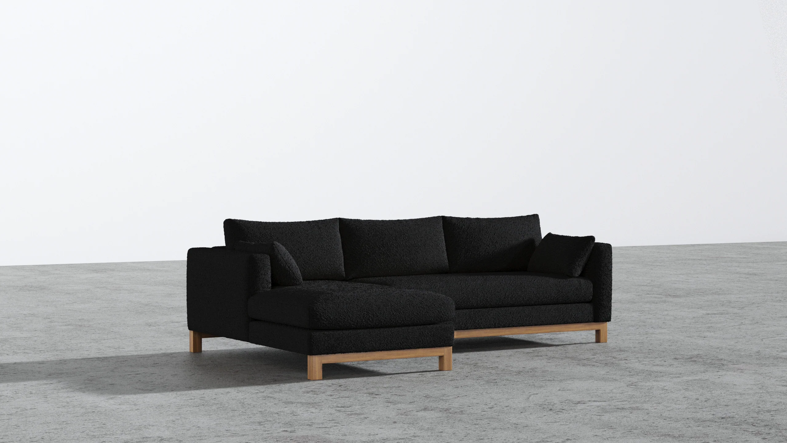 Oak Studio Sectional - Image 56