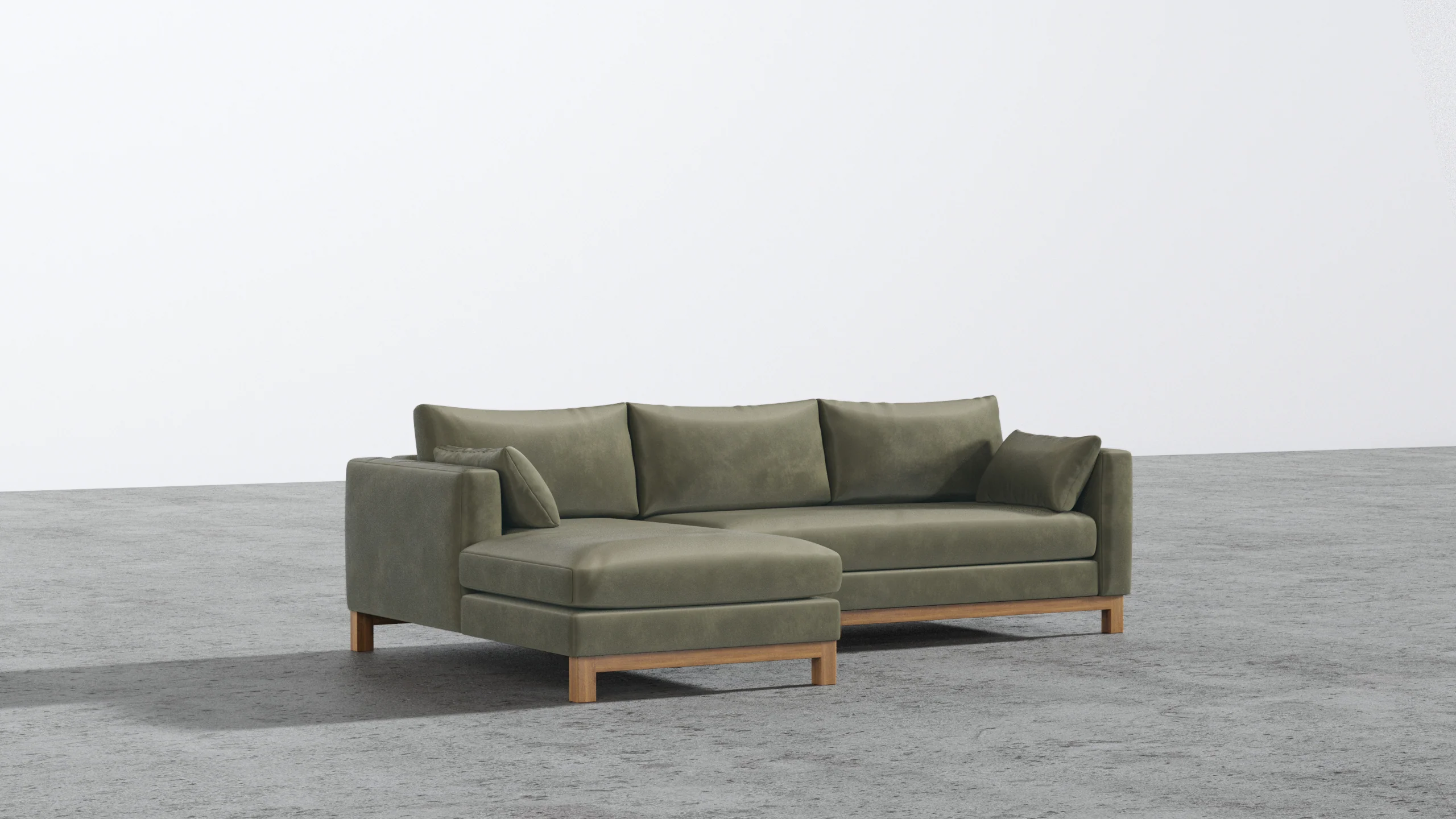 Oak Studio Sectional - Image 14