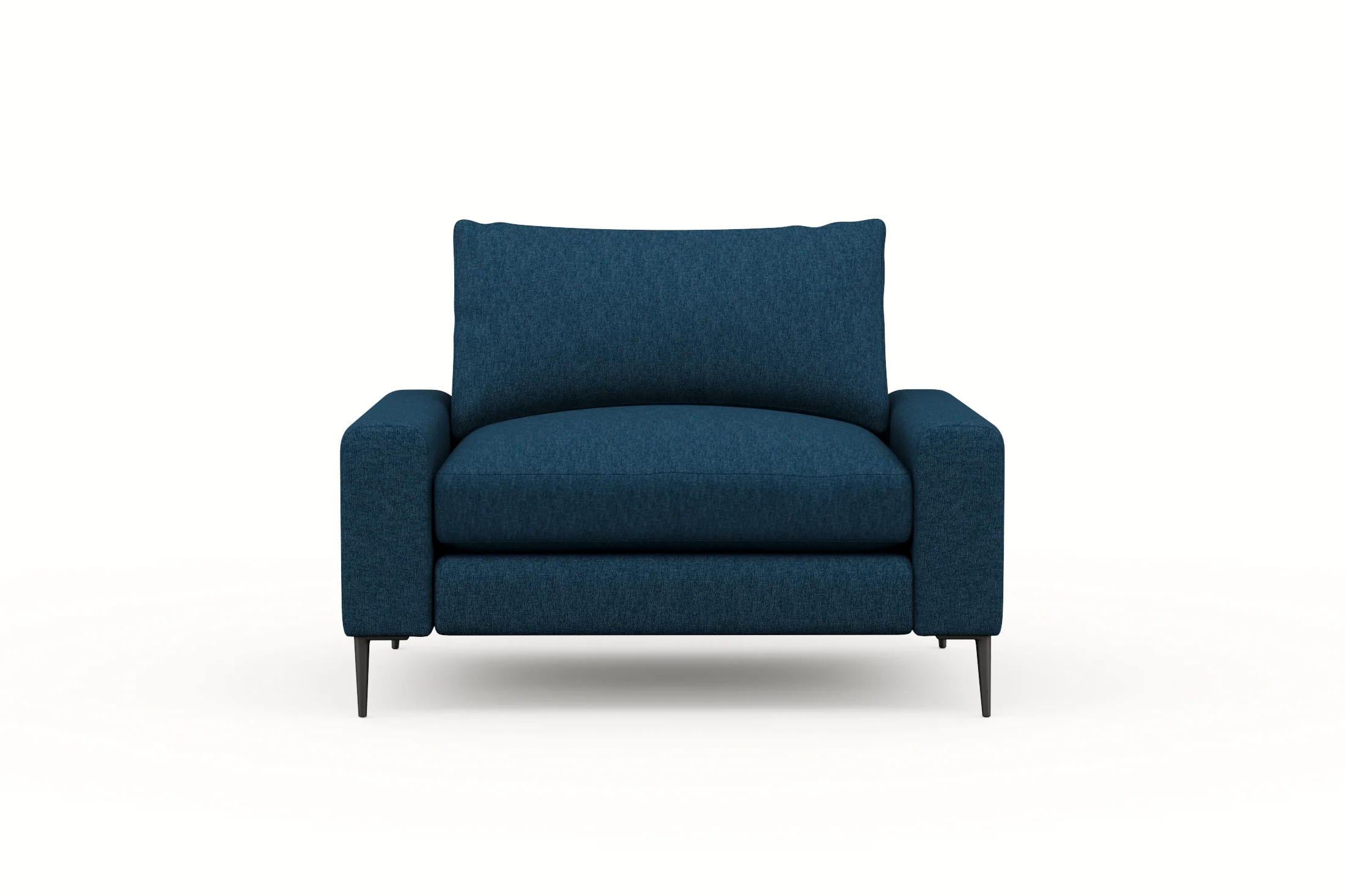 Slate Midnight Blue 2 Loveseats & Chair - Image 5