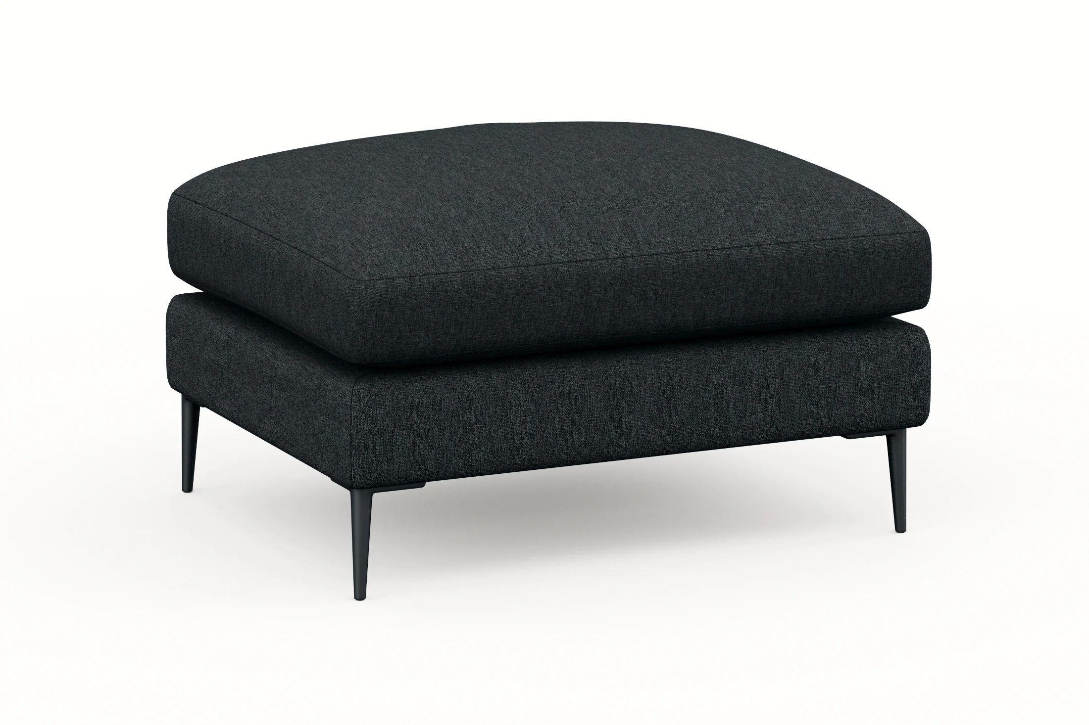 Slate Midnight Blue Ottoman - Image 4