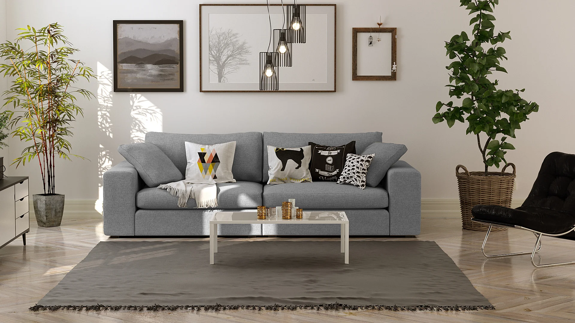 Titan 80" Silver Grey Sofa - Image 5