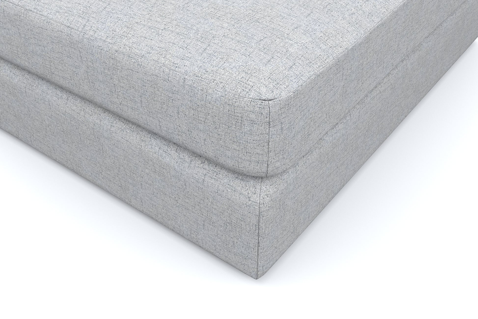 Titan Silver Grey 80" Sofa & Ottoman - Image 9