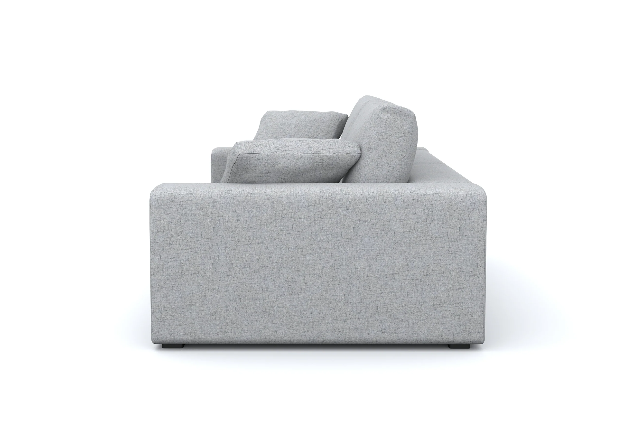 Titan Silver Grey 80" Sofa & 2 Grand Chairs - Image 4